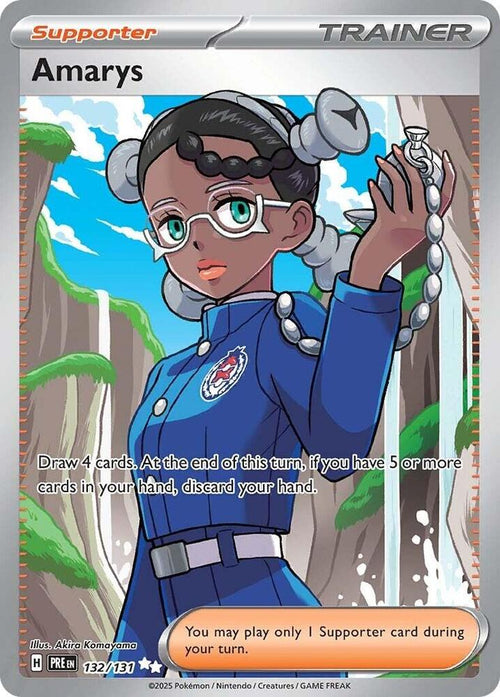 Amarys Ultra Rare SV: Prismatic Evolutions 132/131 NM (Back)