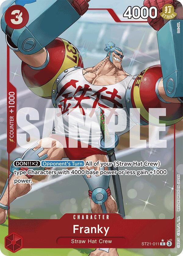 Franky (Parallel) C Starter Deck EX: Gear 5 ST21-011 NM (Back)