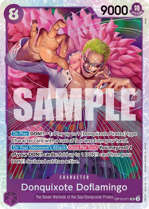 Donquixote Doflamingo SR Royal Blood OP10-071 NM (Back)
