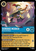 Scrooge McDuck - Resourceful Miser Legendary Archazia's Island 154/204 NM (Back)