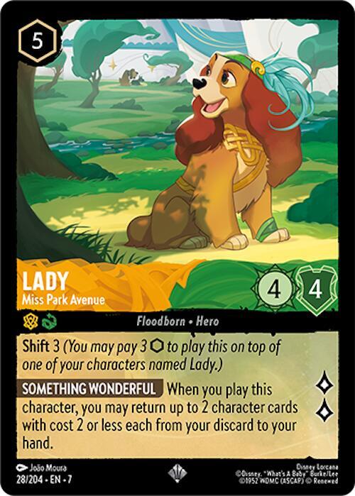 Lady - Miss Park Avenue Super Rare Archazia's Island 28/204 NM (Back)