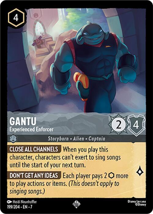 Gantu - Experienced Enforcer Super Rare Archazia's Island 199/204 NM (Back)