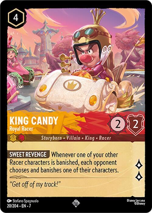 King Candy - Royal Racer Super Rare Archazia's Island 20/204 NM (Back)