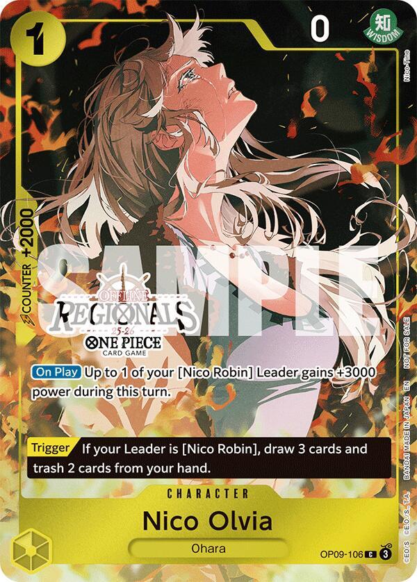 Nico Olvia (Offline Regional 2025 Vol.1) C One Piece Promotion Cards OP09-106 NM (Back)