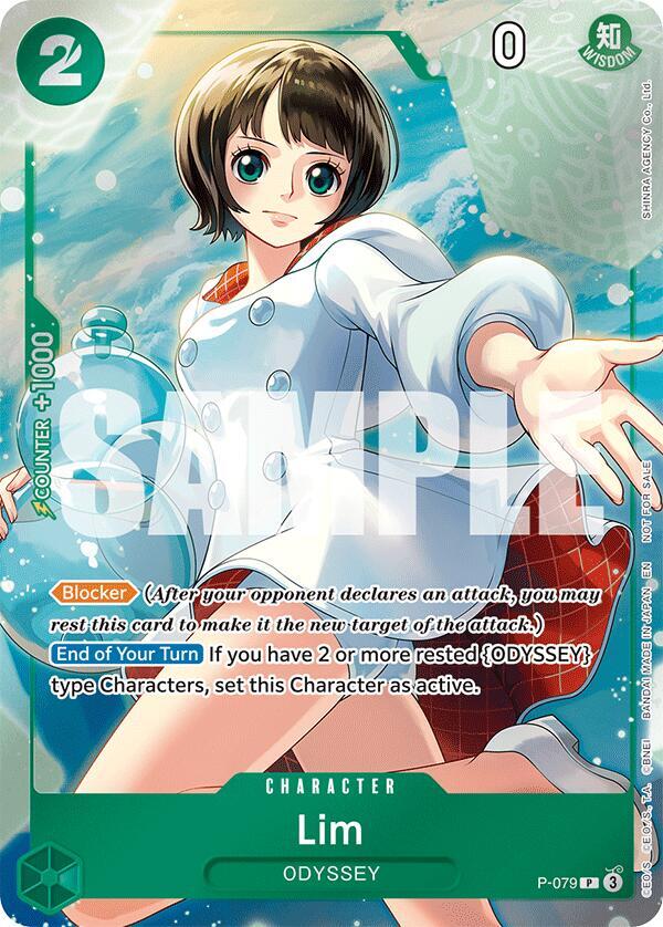Lim (Event Pack Vol. 6) PR One Piece Promotion Cards P-079 NM (Back)