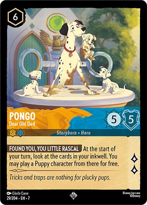 Pongo - Dear Old Dad Super Rare Archazia's Island 29/204 NM (Back)