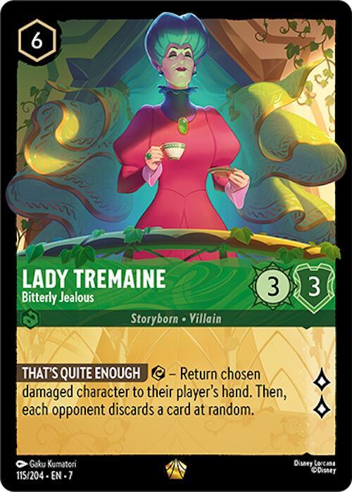 Lady Tremaine - Bitterly Jealous Legendary Archazia's Island 115/204 NM (Back)
