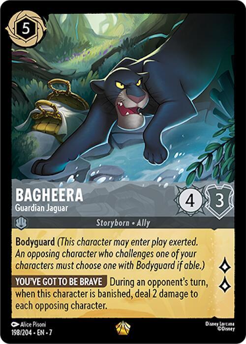 Bagheera - Guardian Jaguar Legendary Archazia's Island 198/204 NM (Back)