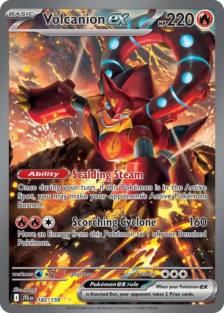 Volcanion ex - Special Illustration Rare SV09: Journey Together 182/159 NM (Back)