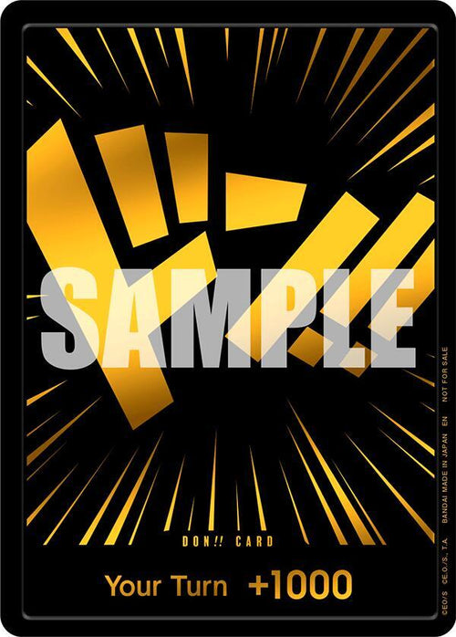DON!! Card (Black and Gold) PR One Piece Promotion Cards NM (Back)