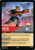 Mulan - Charging Ahead Super Rare Reign of Jafar 141/204 NM (Back)