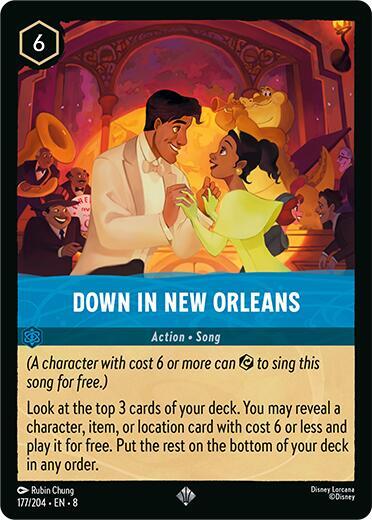 Down in New Orleans Super Rare Reign of Jafar 177/204 NM (Back)
