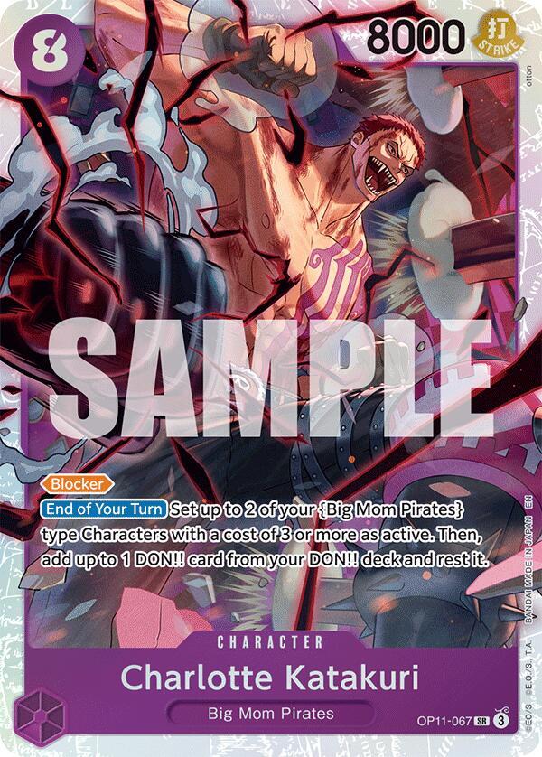 Charlotte Katakuri SR A Fist of Divine Speed OP11-067 NM (Back)