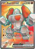 Regirock ex - Ultra Rare SV10: Destined Rivals 214/182 NM (Back)