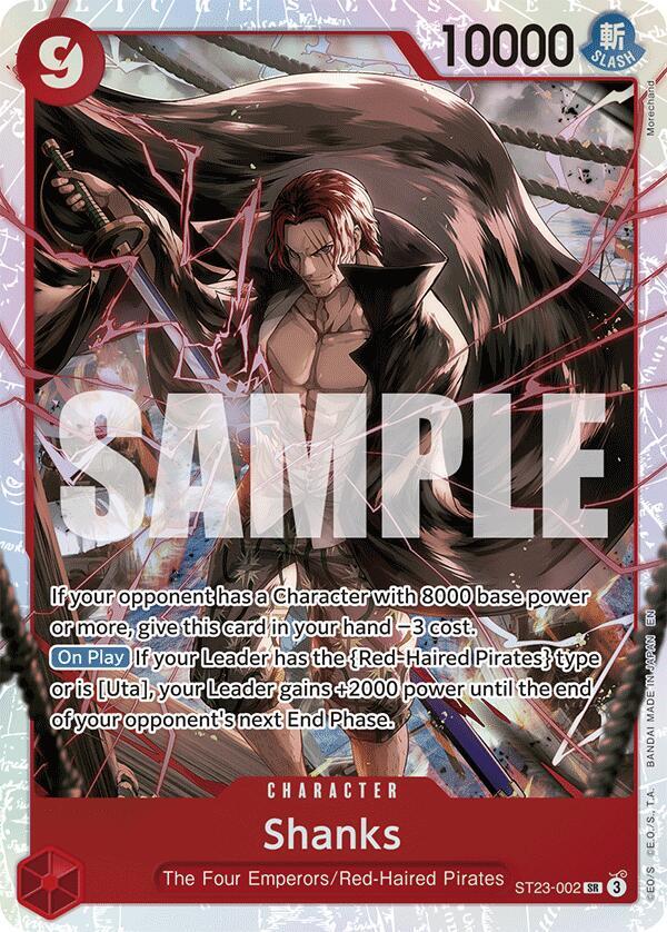 Shanks SR Starter Deck 23: RED Shanks ST23-002 NM (Back)