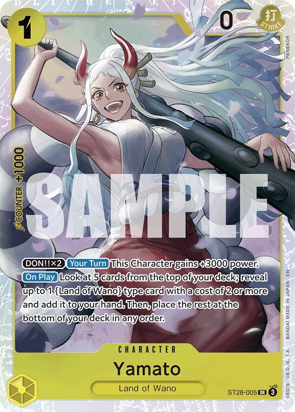 Yamato SR Starter Deck 28: GREEN/YELLOW Yamato ST28-005 NM (Back)