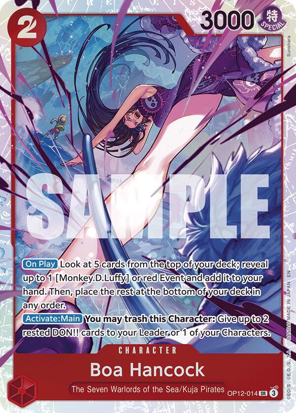 Boa Hancock SR Legacy of the Master OP12-014 NM (Back)