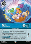 Alice - Accidentally Adrift (Epic) Epic Fabled 217/204 NM (Back)