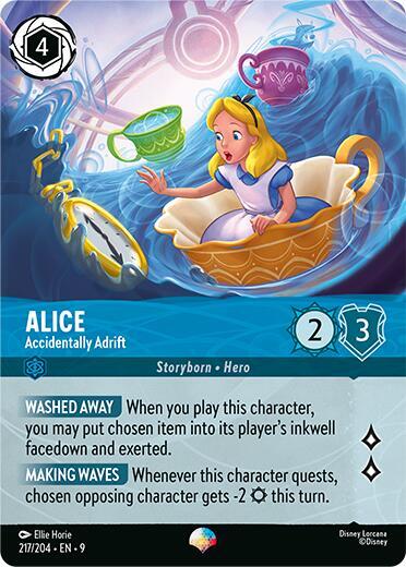 Alice - Accidentally Adrift (Epic) Epic Fabled 217/204 NM (Back)