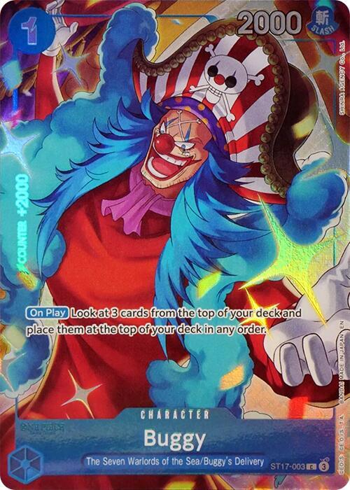 Buggy (Seven Warlords of the Sea Binder Set) C One Piece Promotion Cards ST17-003 NM