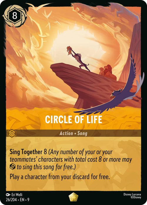 Circle of Life Legendary Fabled 26/204 NM (Back)