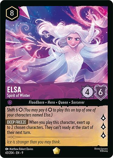Elsa - Spirit of Winter Legendary Fabled 43/204 NM