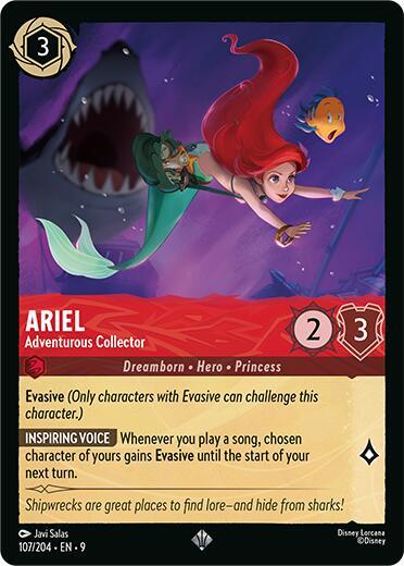 Ariel - Adventurous Collector Super Rare Fabled 107/204 NM (Back)