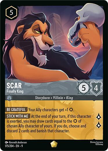 Scar - Finally King Legendary Fabled 175/204 NM (Back)