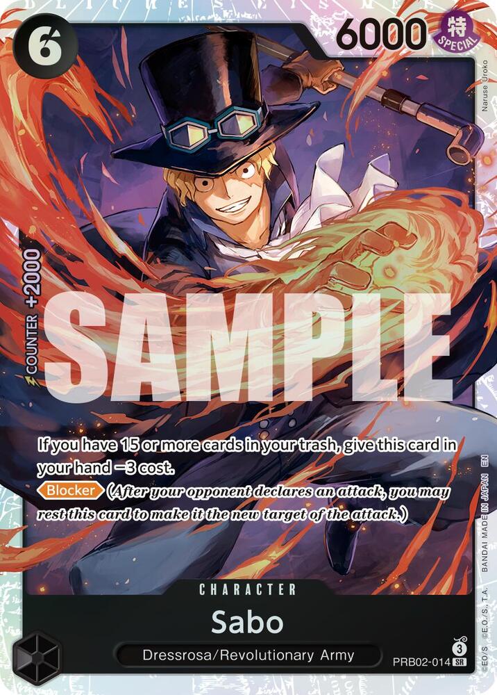Sabo - SR Premium Booster -The Best- Vol. 2 PRB02-014 NM (Back)