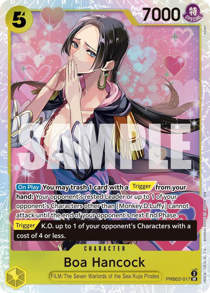 Boa Hancock SR Premium Booster -The Best- Vol. 2 PRB02-017 NM (Back)