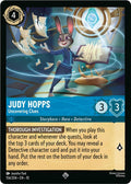 Judy Hopps - Uncovering Clues Super Rare Whispers in the Well 156/204 NM (Back)