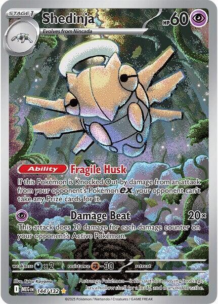 Shedinja - Illustration Rare ME01: Mega Evolution 144/132 NM (Back)