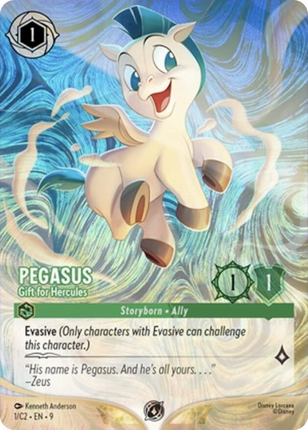 Pegasus - Gift for Hercules Promo (NON-foil) Disney Lorcana Promo Cards 1 NM