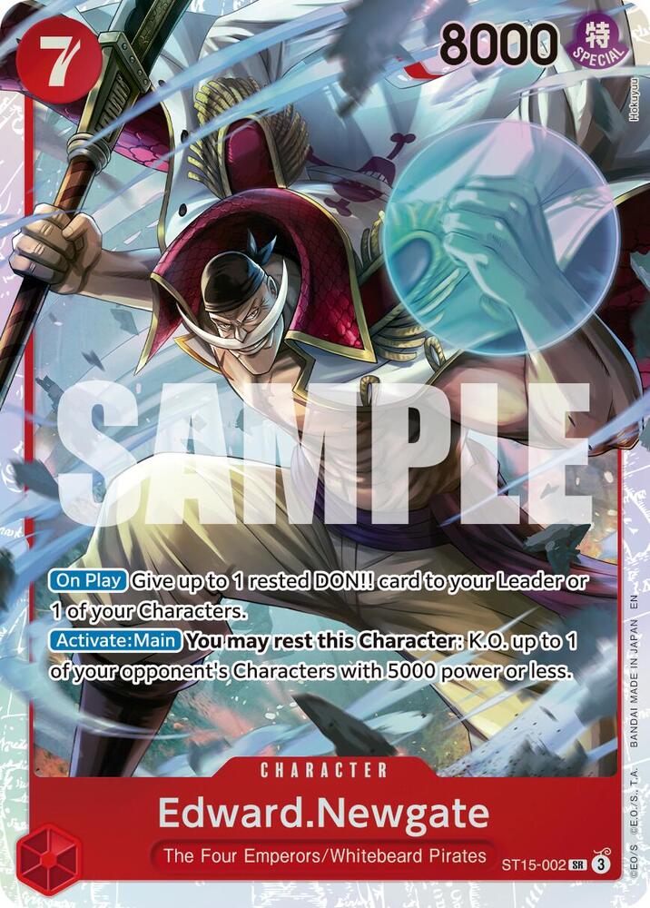 Edward.Newgate () SR Starter Deck 15: RED Edward.Newgate ST15-002 NM (Back)