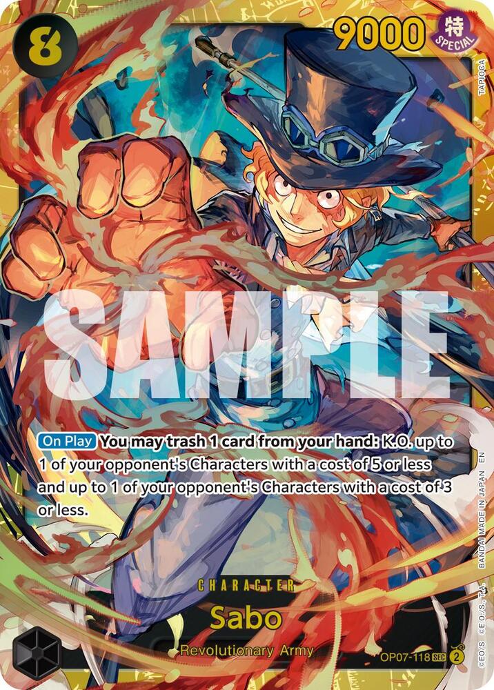 Sabo SEC 500 Years in the Future OP07-118 NM (Back)