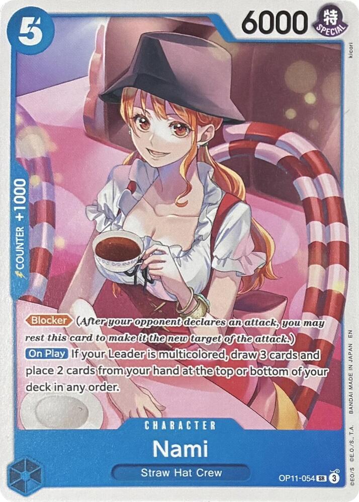 Nami SR Learn Together Deck Set OP11-054 NM (Back)