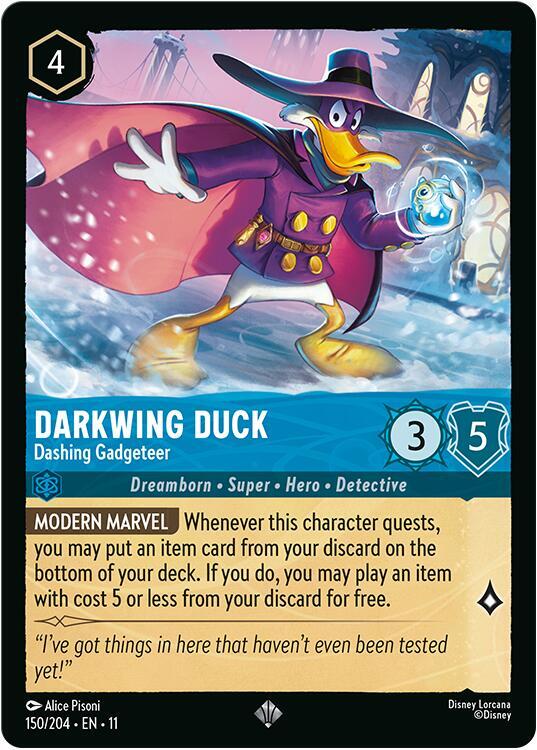 Darkwing Duck - Dashing Gadgeteer Super Rare Winterspell 150/204 NM (Back)