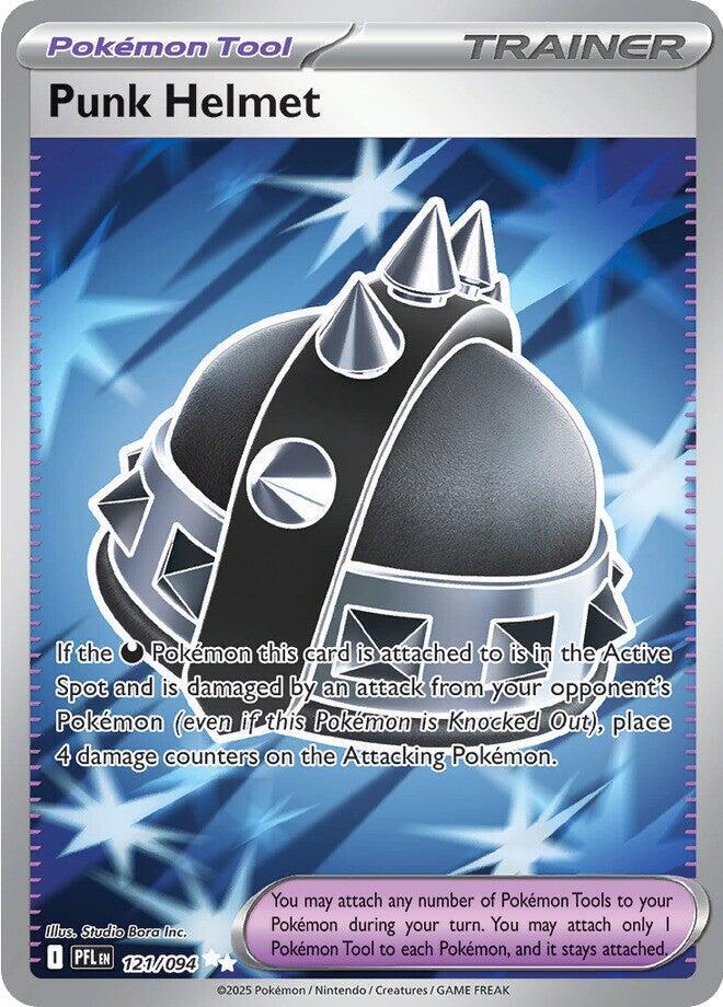 Punk Helmet Ultra Rare ME02: Phantasmal Flames 121/094 NM (Back)