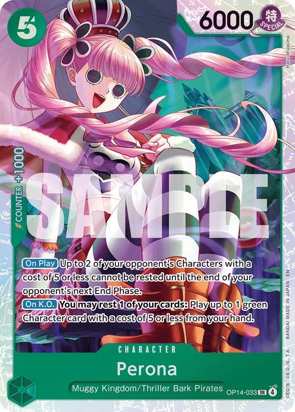 Perona SR The Azure Sea's Seven OP14-033 NM (Back)