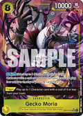 Gecko Moria - (Alternate Art) SR The Azure Sea's Seven OP14-104 NM (Back)