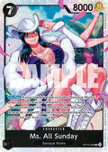 Ms. All Sunday SR The Azure Sea's Seven OP14-084 NM (Back)