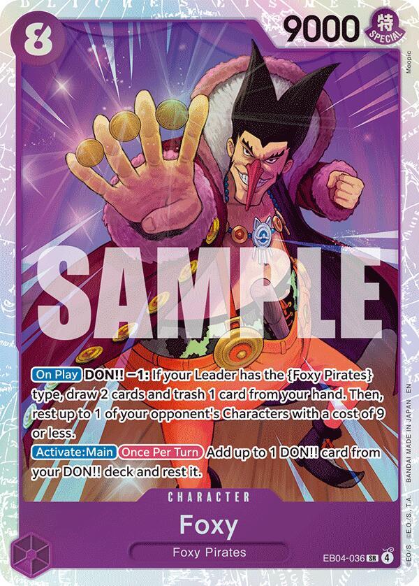 Foxy SR The Azure Sea's Seven EB04-036 NM (Back)