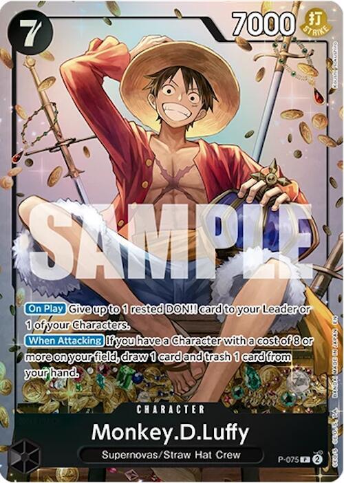 Monkey.D.Luffy (Tin Pack Set Vol. 2) PR One Piece Promotion Cards P-075 NM (Back)