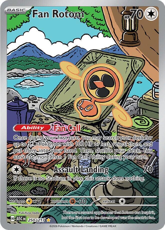 Fan Rotom - Illustration Rare ME: Ascended Heroes 250/217 NM (Back)