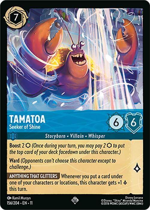 Tamatoa - Seeker of Shine Super Rare Winterspell 156/204 NM (Back)