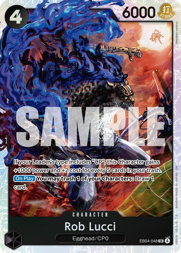 Rob Lucci SR Adventure on Kami's Island EB04-048 NM (Back)