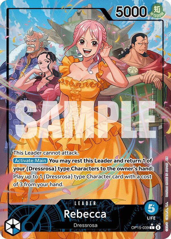 Rebecca  (Alternate Art) L Adventure on Kami's Island OP15-039 NM (Back)