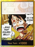 DON!! Card (Luffy) (Gold) DON!! Adventure on Kami's Island NM (Back)