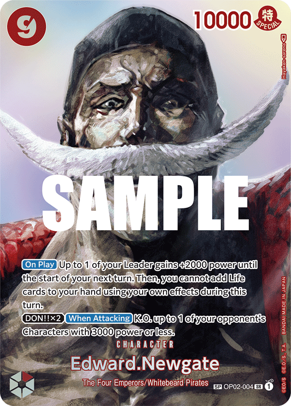Edward Newgate (SP) [OP02-004] One Piece - Kingdoms Of Intrigue
